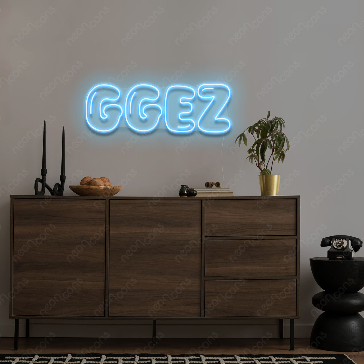 "Inflated GGEZ" Neon Sign by Neon Icons