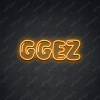 Thumbnail for 'Inflated GGEZ' Neon Sign 45cm (1.5ft) / Orange / LED by Neon Icons