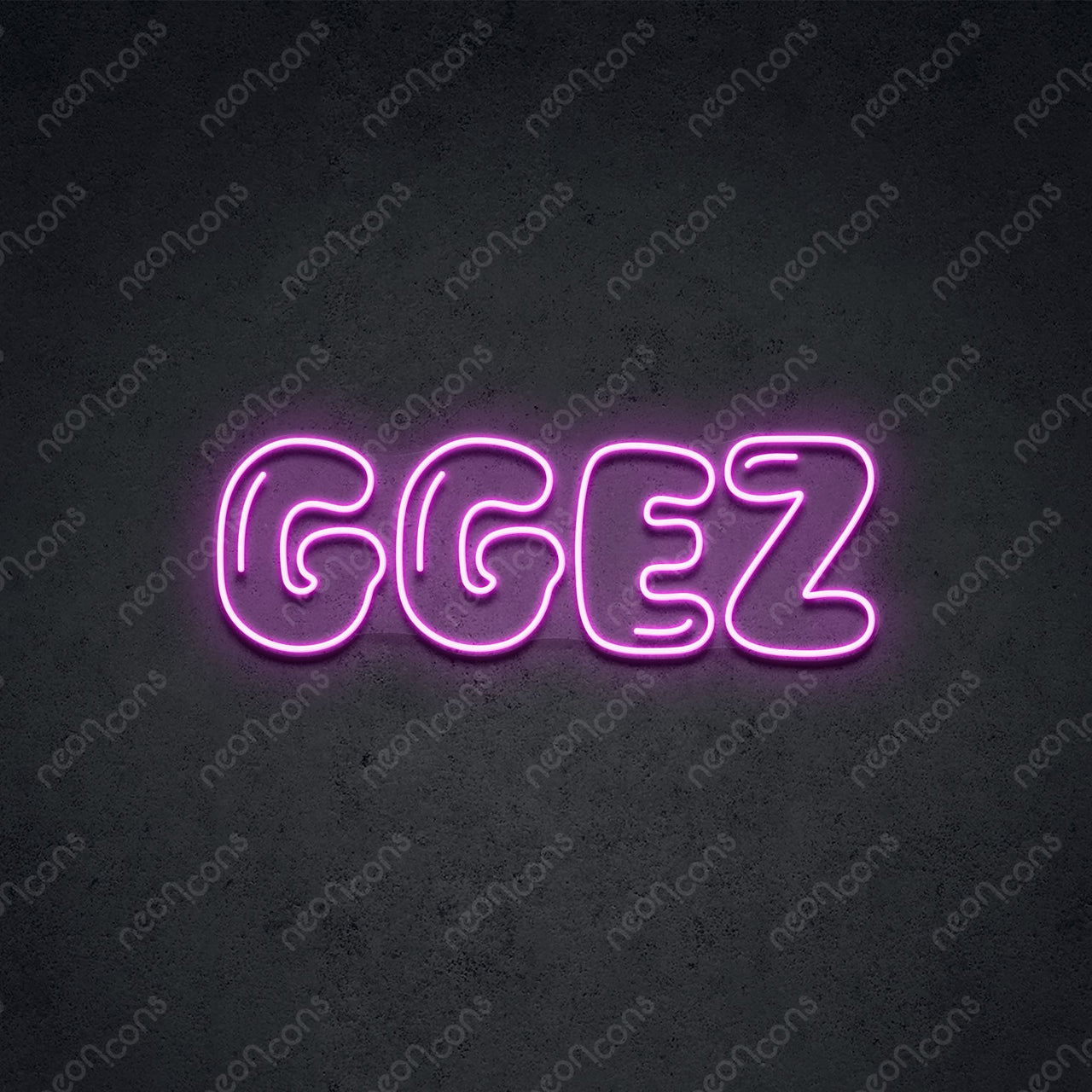 'Inflated GGEZ' Neon Sign 45cm (1.5ft) / Pink / LED by Neon Icons