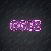 Thumbnail for 'Inflated GGEZ' Neon Sign 45cm (1.5ft) / Pink / LED by Neon Icons