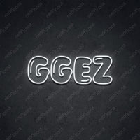 Thumbnail for 'Inflated GGEZ' Neon Sign 45cm (1.5ft) / White / LED by Neon Icons