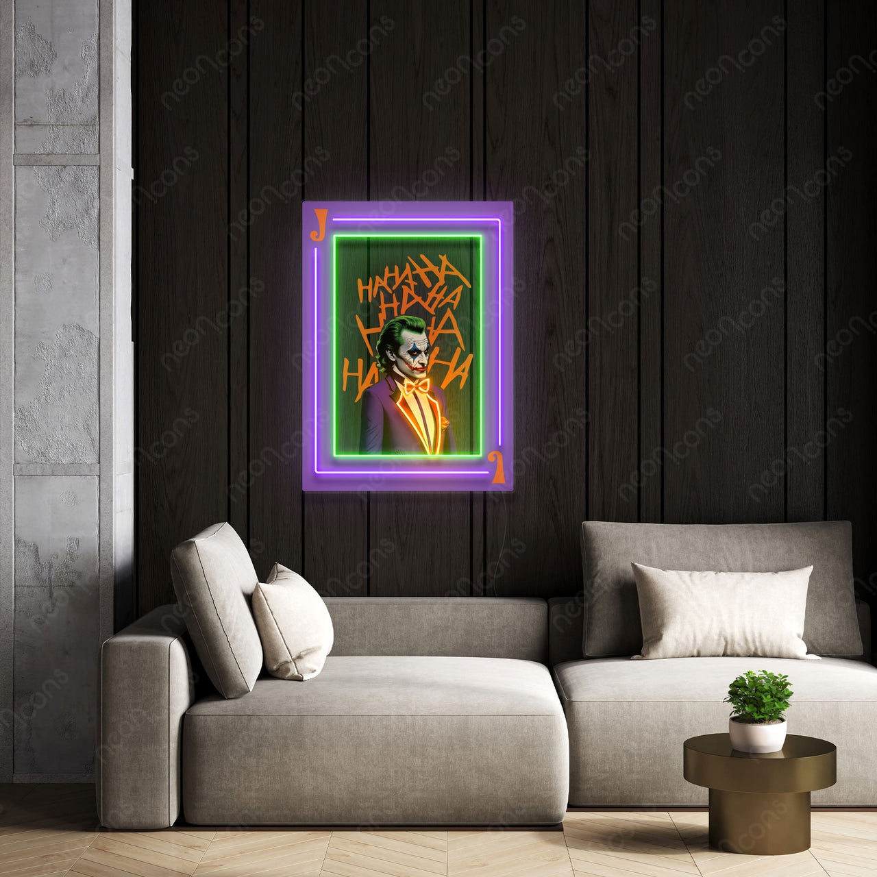 "Jester" Neon x Acrylic Artwork by Neon Icons