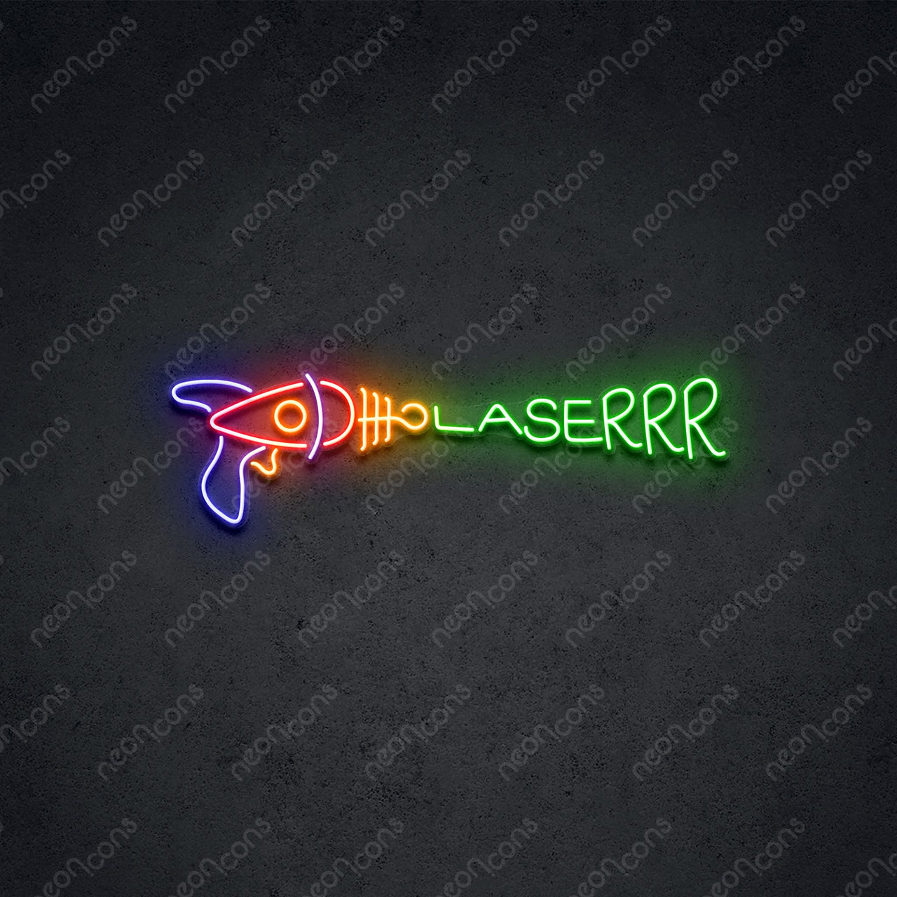 "Laserrr" Neon Sign 75cm (2.5ft) / LED Neon by Neon Icons