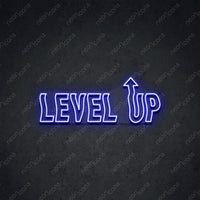 Thumbnail for 'Level Up' Neon Sign 45cm (1.5ft) / Blue / LED by Neon Icons