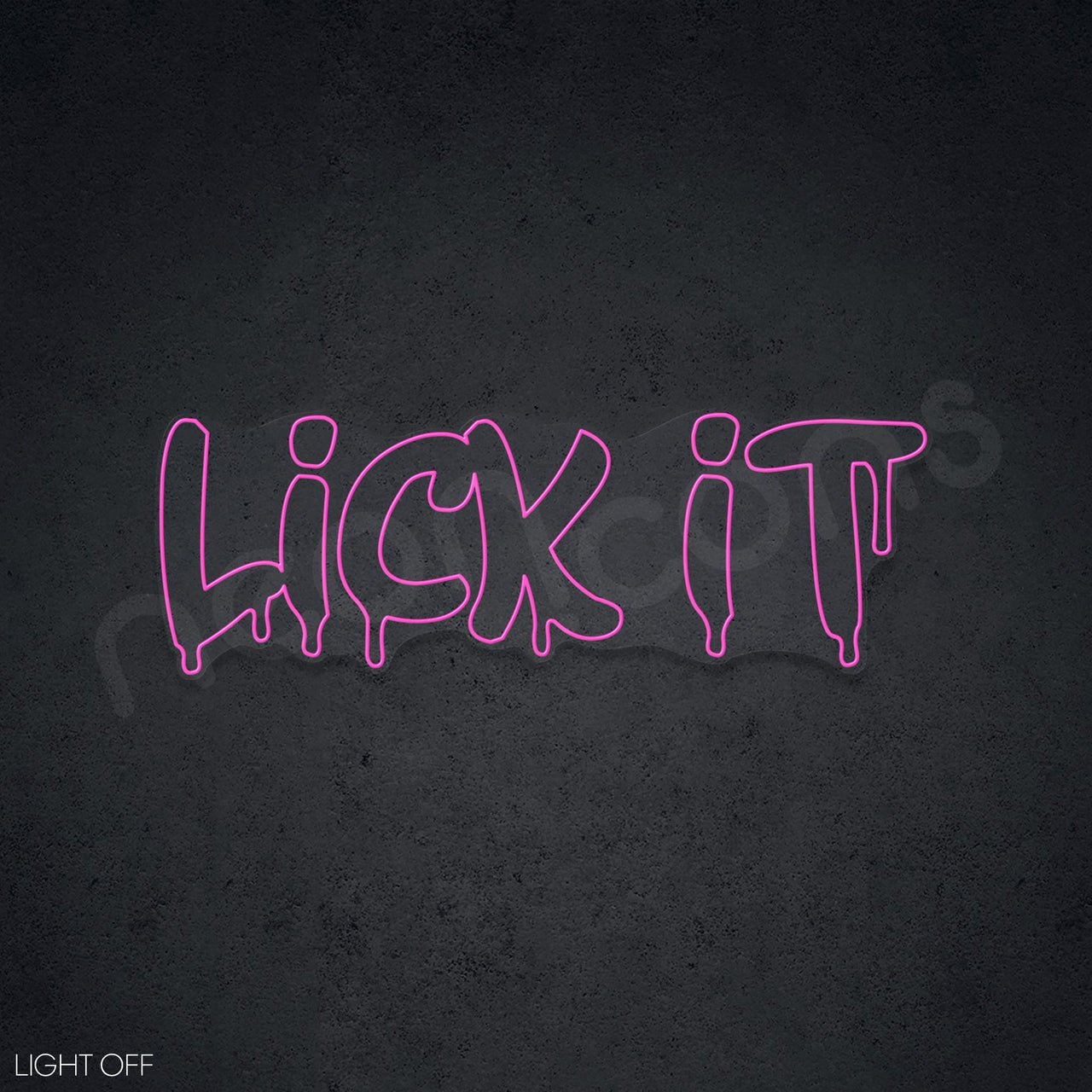 "Lick It" Neon Sign by Neon Icons
