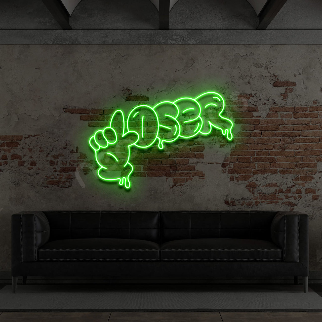 "Loser" Neon Sign 60cm (2ft) / Green / LED by Neon Icons