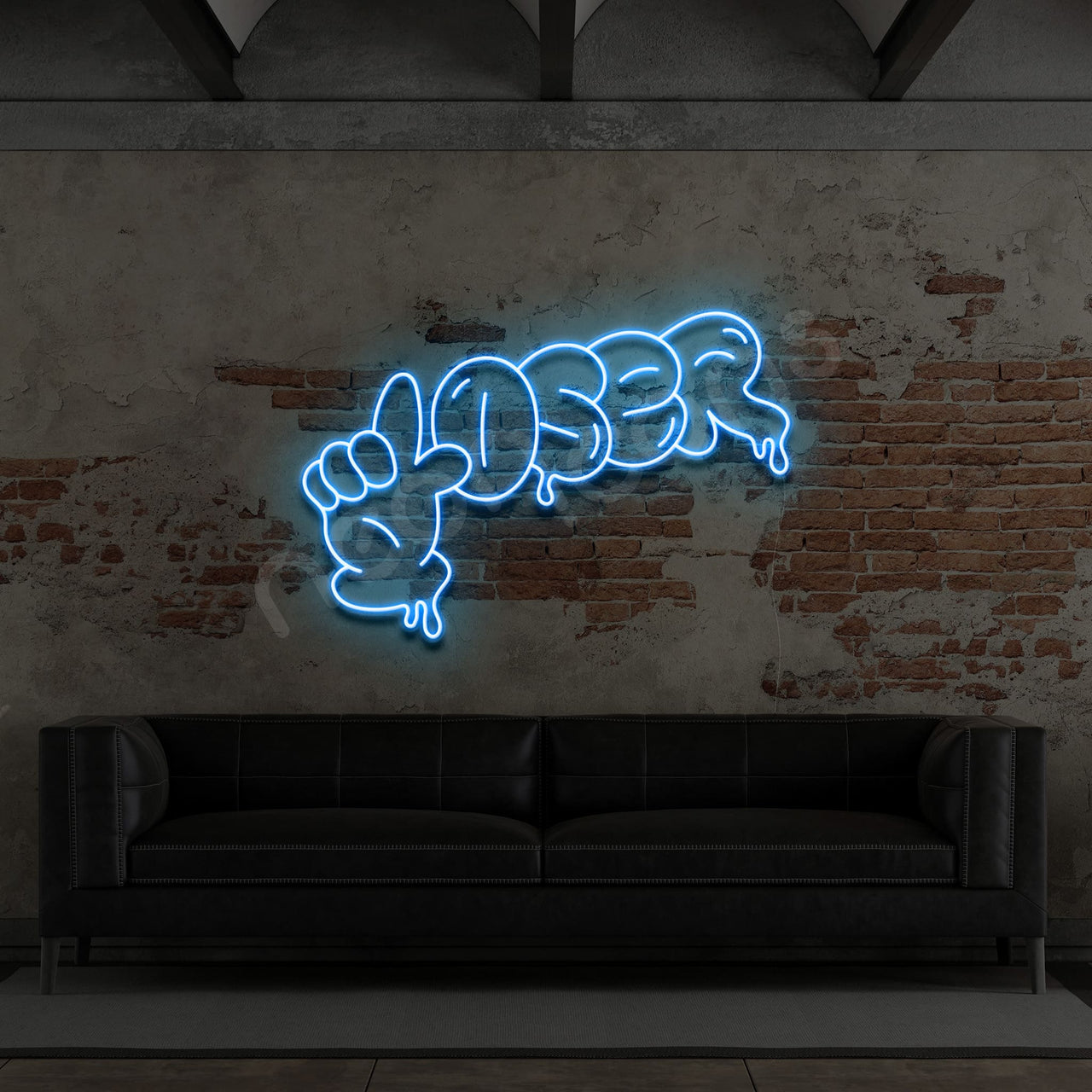 "Loser" Neon Sign 60cm (2ft) / Ice Blue / LED by Neon Icons