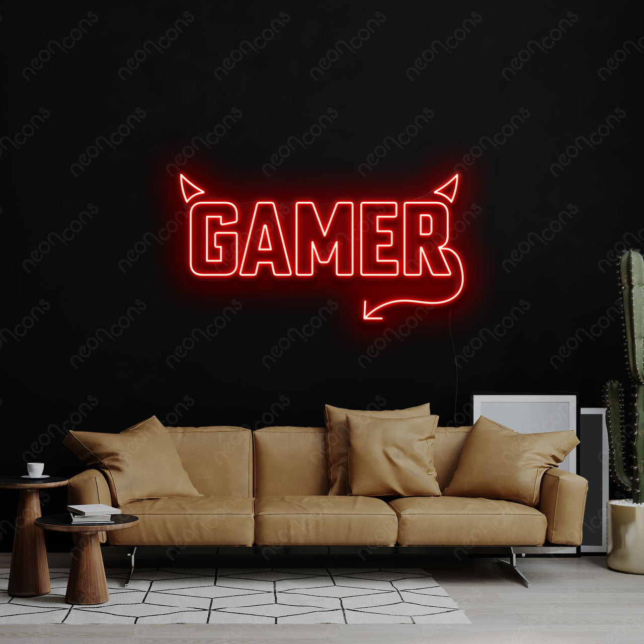 "Mischievous Gamer" LED Neon by Neon Icons