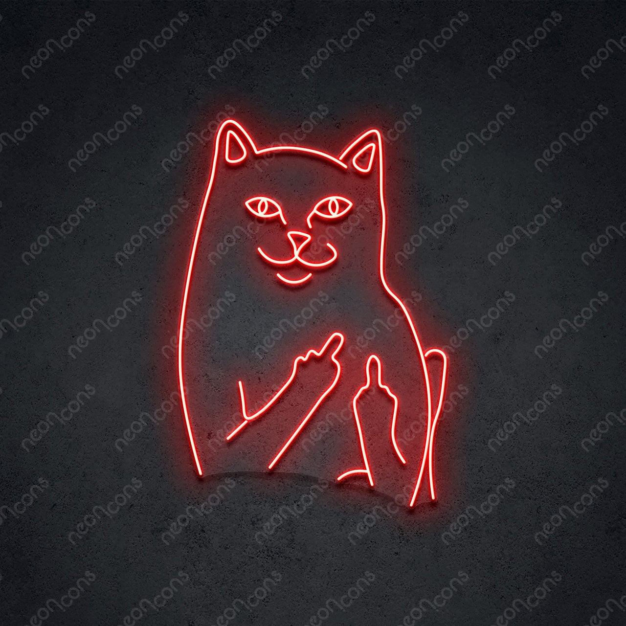 "Mr. Bad Cat" LED Neon Sign by Neon Icons