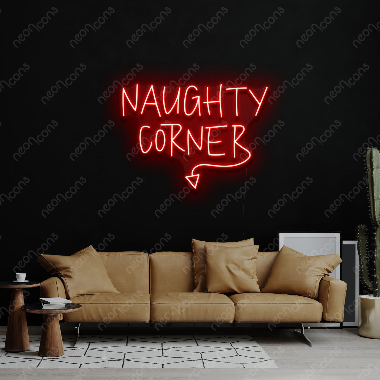 "Naughty Corner" LED Neon Sign by Neon Icons