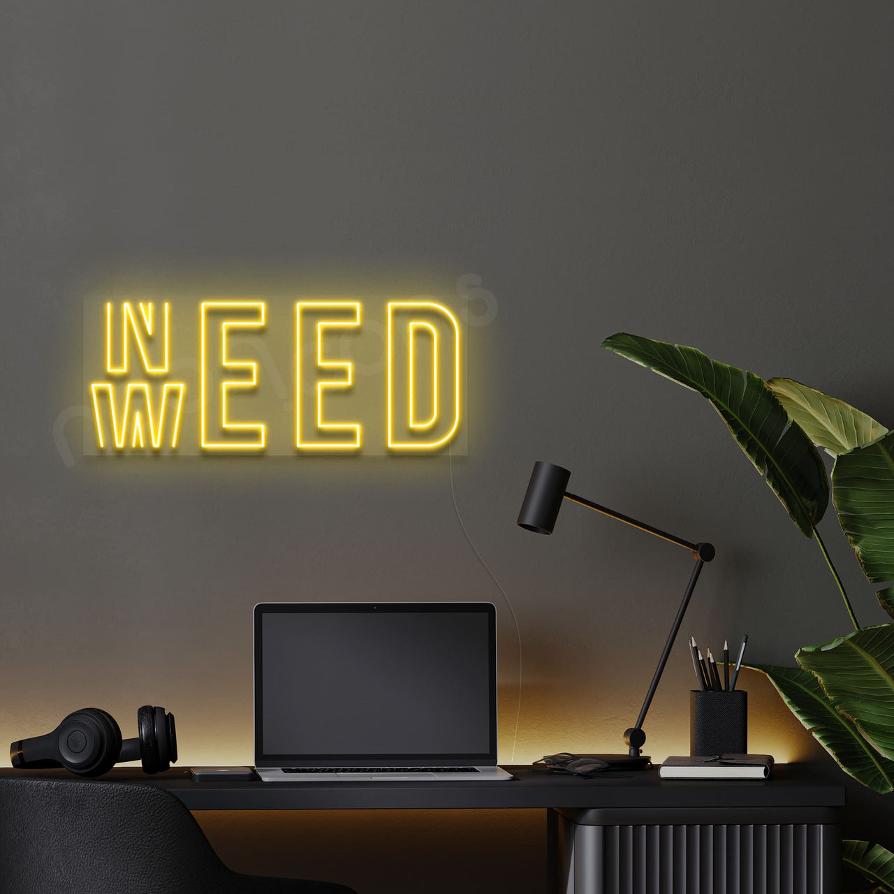 "Need Weed" Neon Sign by Neon Icons