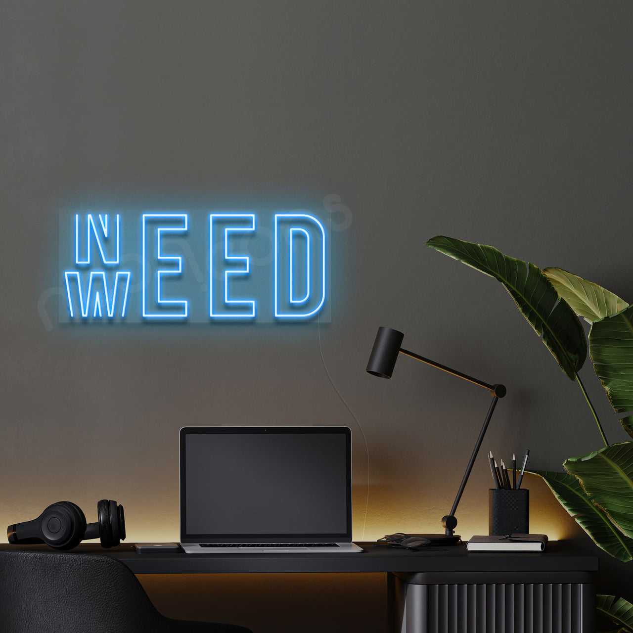 "Need Weed" Neon Sign by Neon Icons