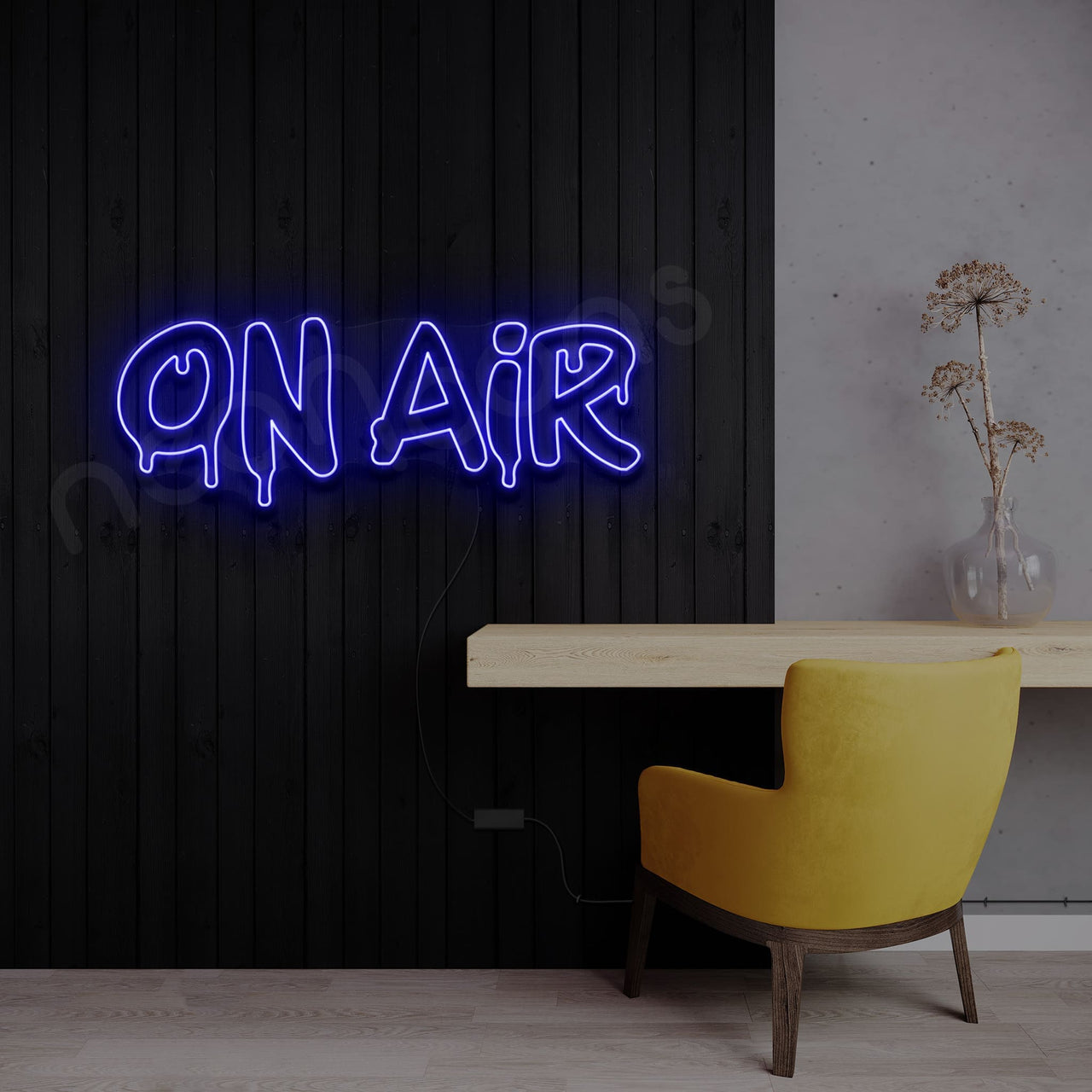 "On Air" Neon Sign 60cm (2ft) / Blue / LED by Neon Icons