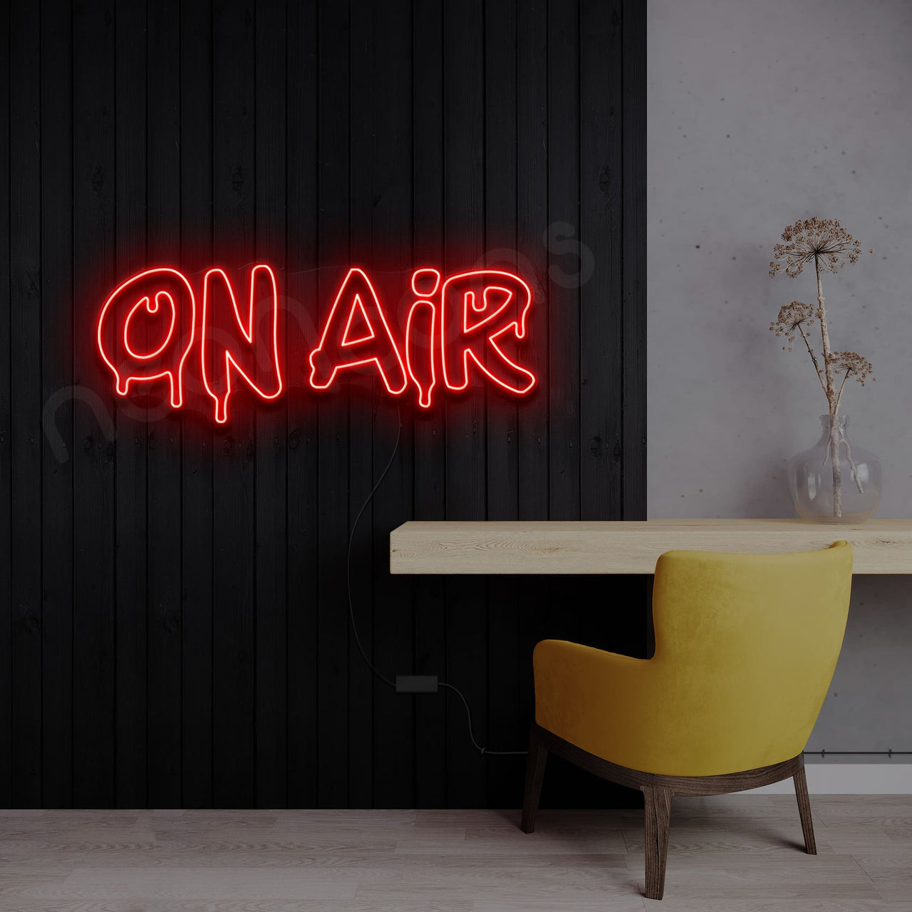 "On Air" Neon Sign 60cm (2ft) / Red / LED by Neon Icons