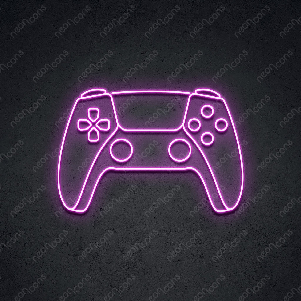 "PS5 Controller" Gaming Neon Sign 2ft x 1.35ft / Pink / LED Neon by Neon Icons