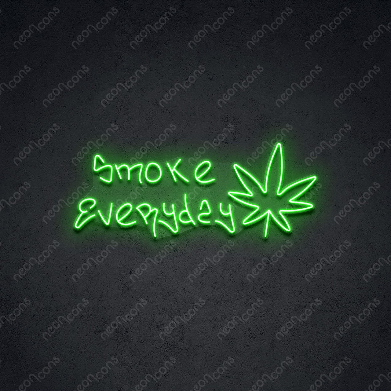 "Smoke Weed Everyday" Neon Sign 60cm (2ft) / Green / LED Neon by Neon Icons