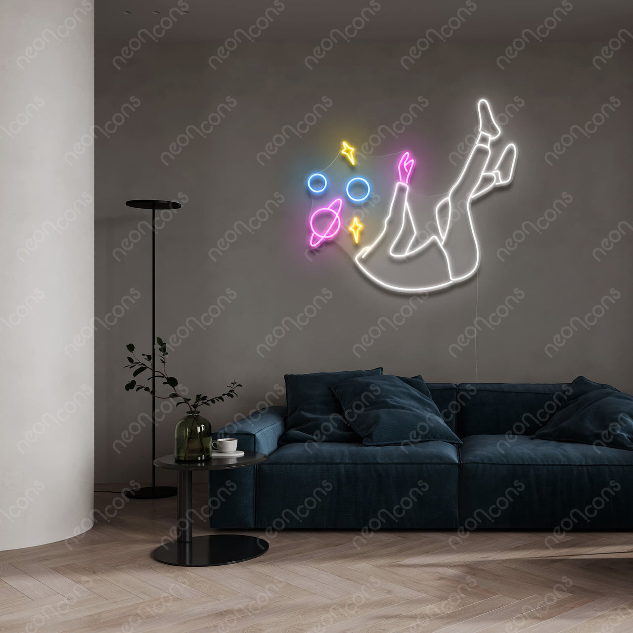 "Space Head" LED Neon by Neon Icons