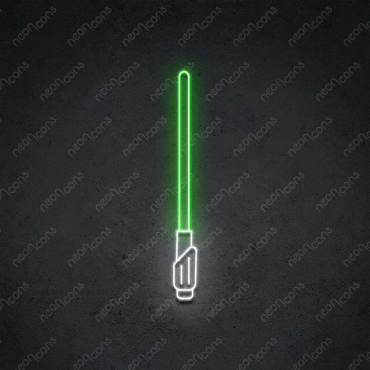 "Space Sword" Neon Sign 60cm (2ft) / Green / LED Neon by Neon Icons