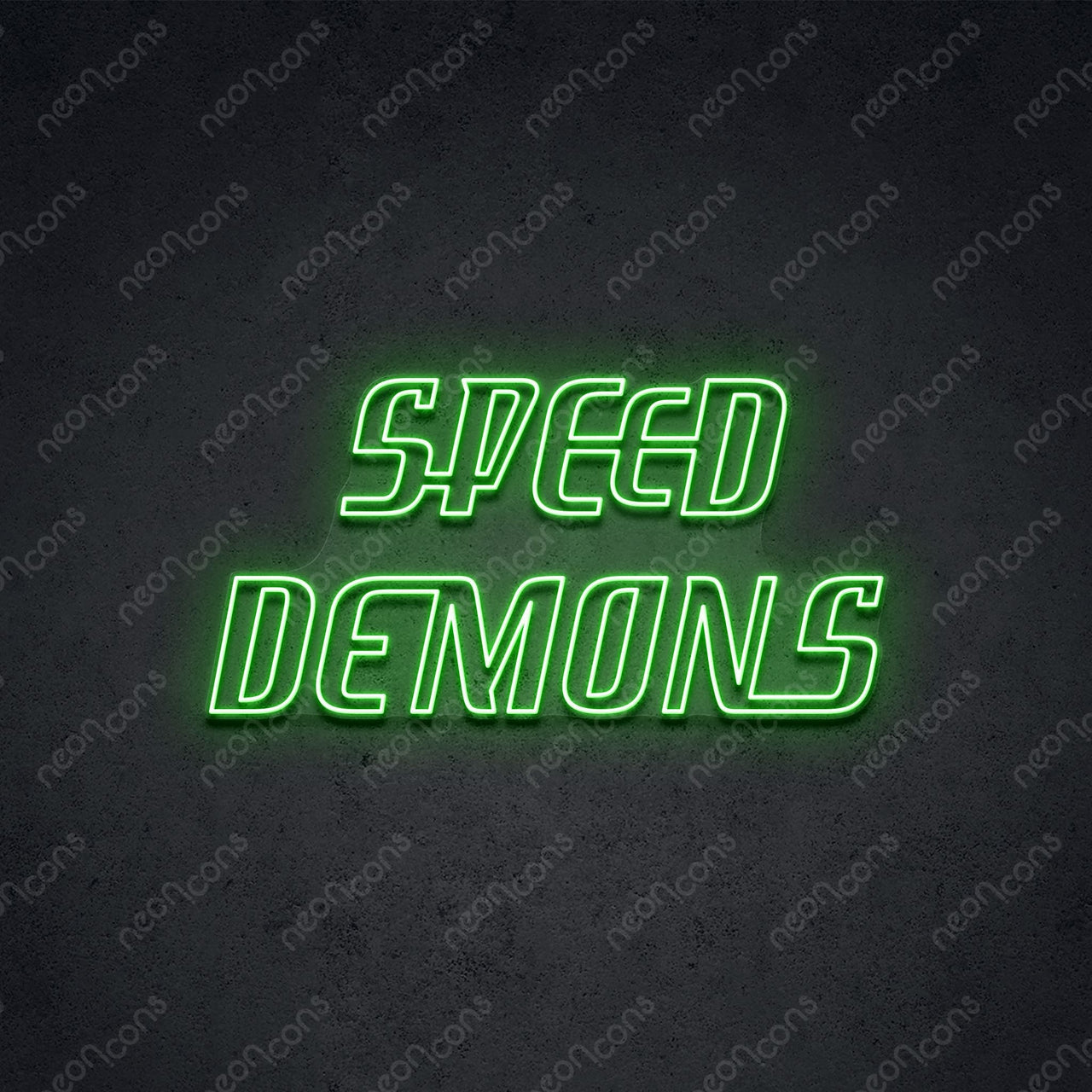 "Speed Demons" LED Neon 90cm (3ft) / Green / LED Neon by Neon Icons