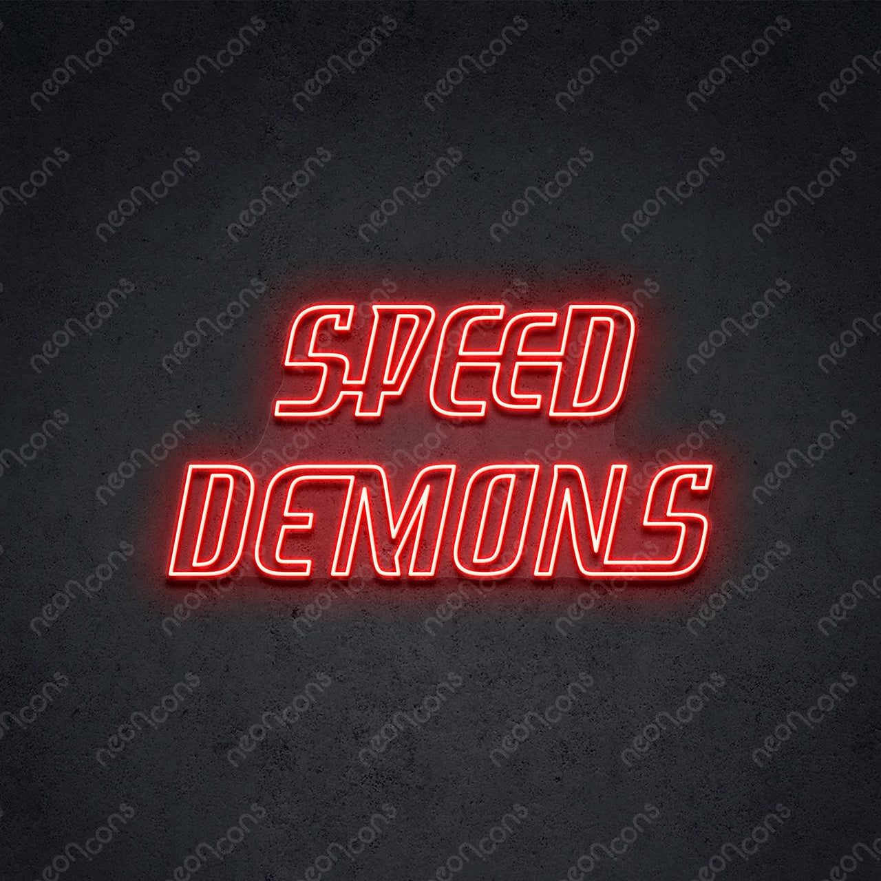 "Speed Demons" LED Neon 90cm (3ft) / Red / LED Neon by Neon Icons