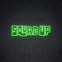 Thumbnail for 'Squad Up' Neon Sign 45cm (1.5ft) / Green / LED by Neon Icons
