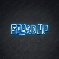 Thumbnail for 'Squad Up' Neon Sign 45cm (1.5ft) / Ice Blue / LED by Neon Icons
