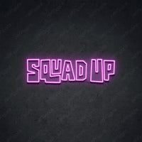 Thumbnail for 'Squad Up' Neon Sign 45cm (1.5ft) / Pink / LED by Neon Icons