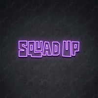 Thumbnail for 'Squad Up' Neon Sign 45cm (1.5ft) / Purple / LED by Neon Icons