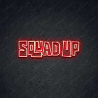 Thumbnail for 'Squad Up' Neon Sign 45cm (1.5ft) / Red / LED by Neon Icons