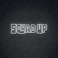 Thumbnail for 'Squad Up' Neon Sign 45cm (1.5ft) / White / LED by Neon Icons