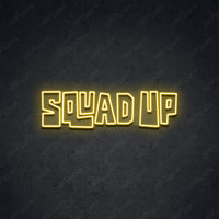 Thumbnail for 'Squad Up' Neon Sign 45cm (1.5ft) / Yellow / LED by Neon Icons