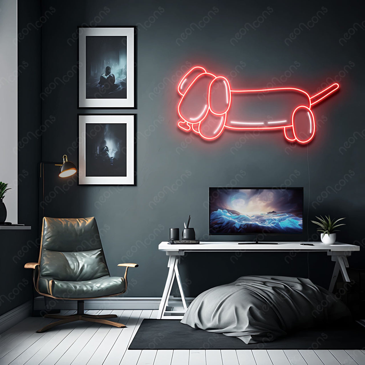 "Squeaky Weenie" LED Neon by Neon Icons