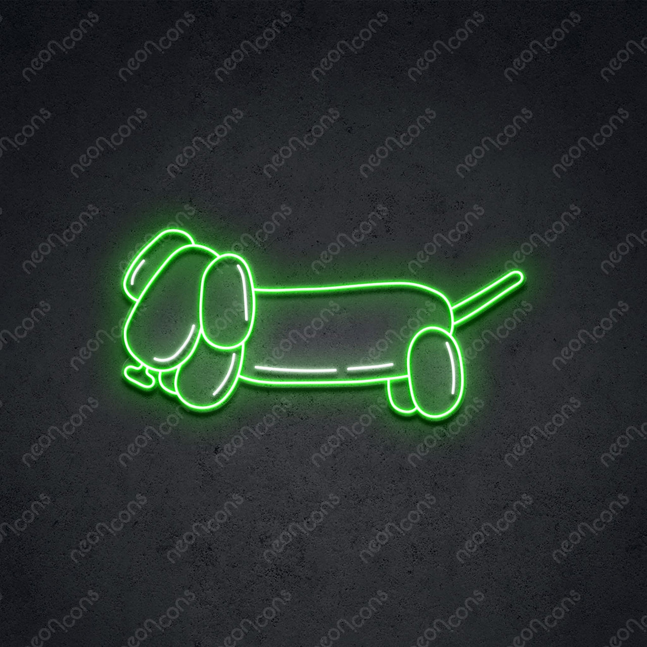 "Squeaky Weenie" LED Neon 45cm (1.5ft) / Green / LED Neon by Neon Icons