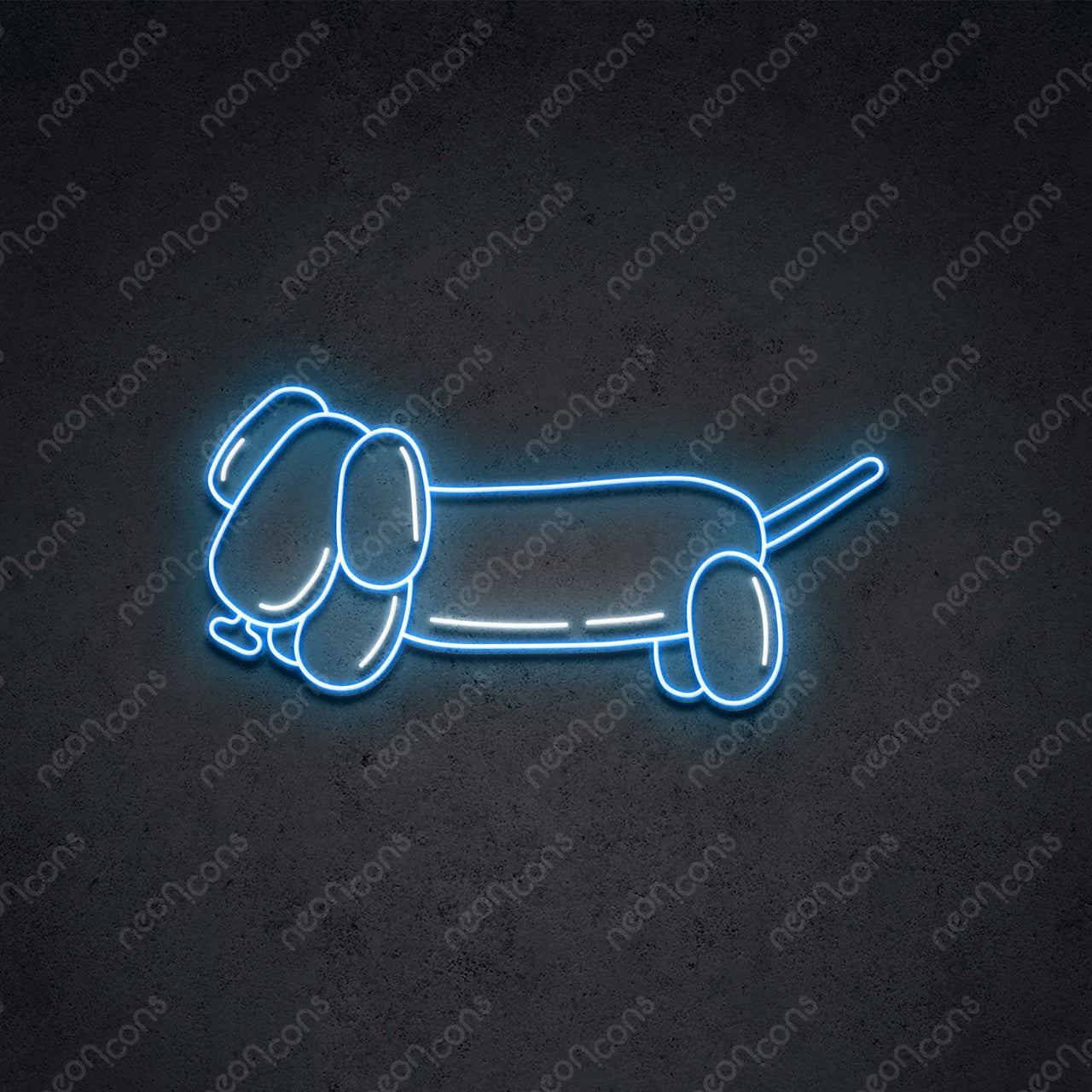 "Squeaky Weenie" LED Neon 45cm (1.5ft) / Ice Blue / LED Neon by Neon Icons