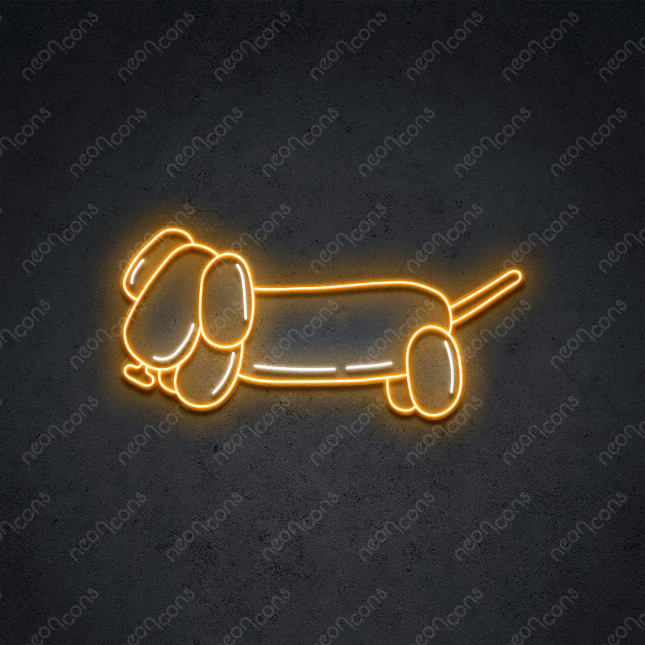 "Squeaky Weenie" LED Neon 45cm (1.5ft) / Orange / LED Neon by Neon Icons