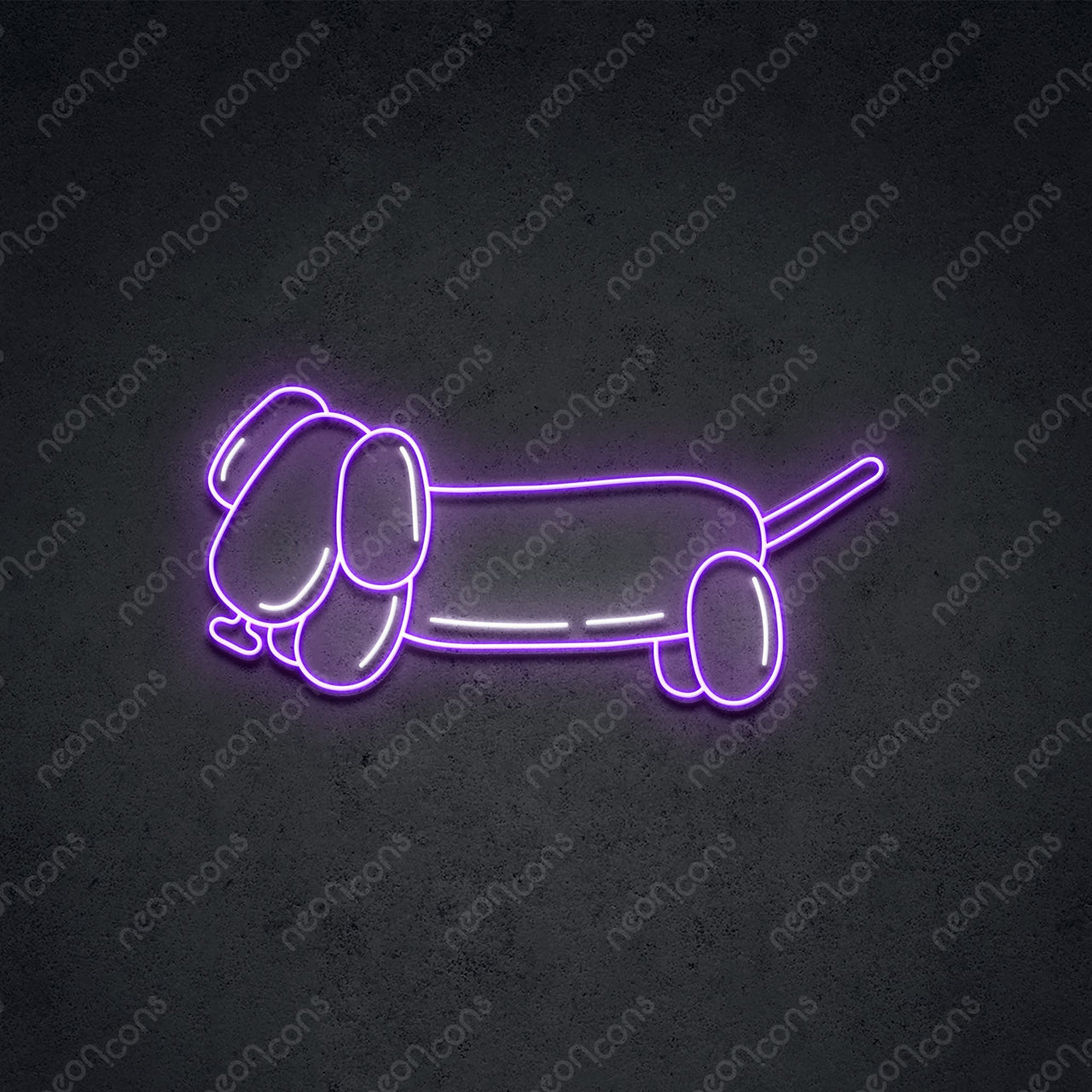 "Squeaky Weenie" LED Neon 45cm (1.5ft) / Purple / LED Neon by Neon Icons