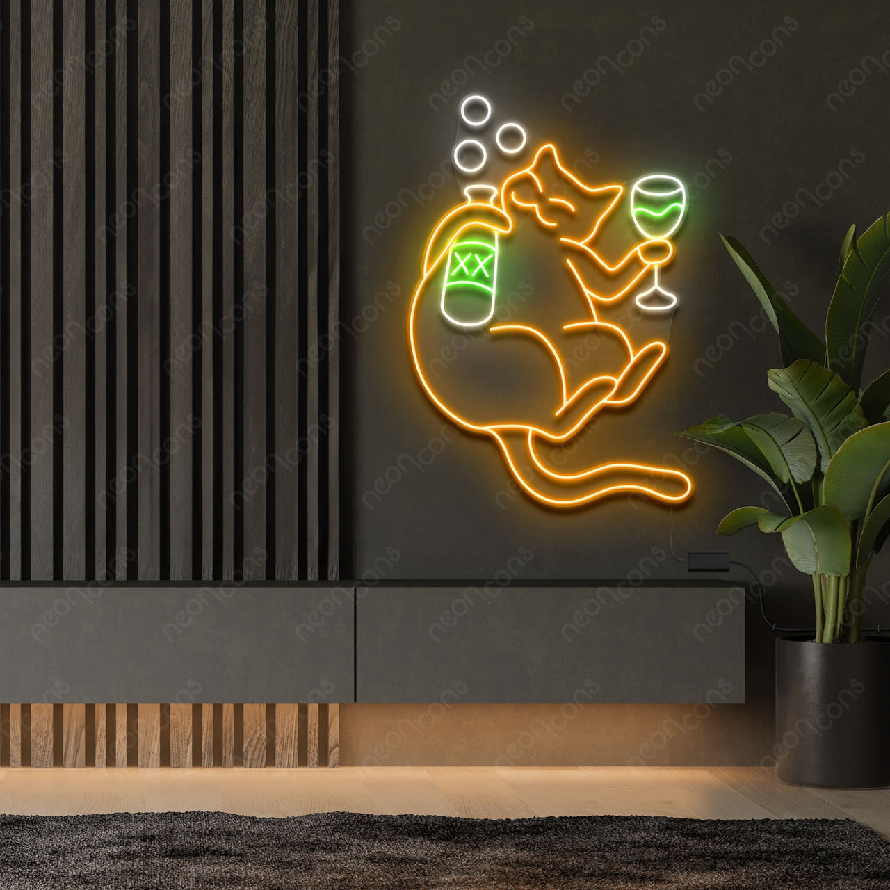 "Tabbed Out Tabby" LED Neon by Neon Icons