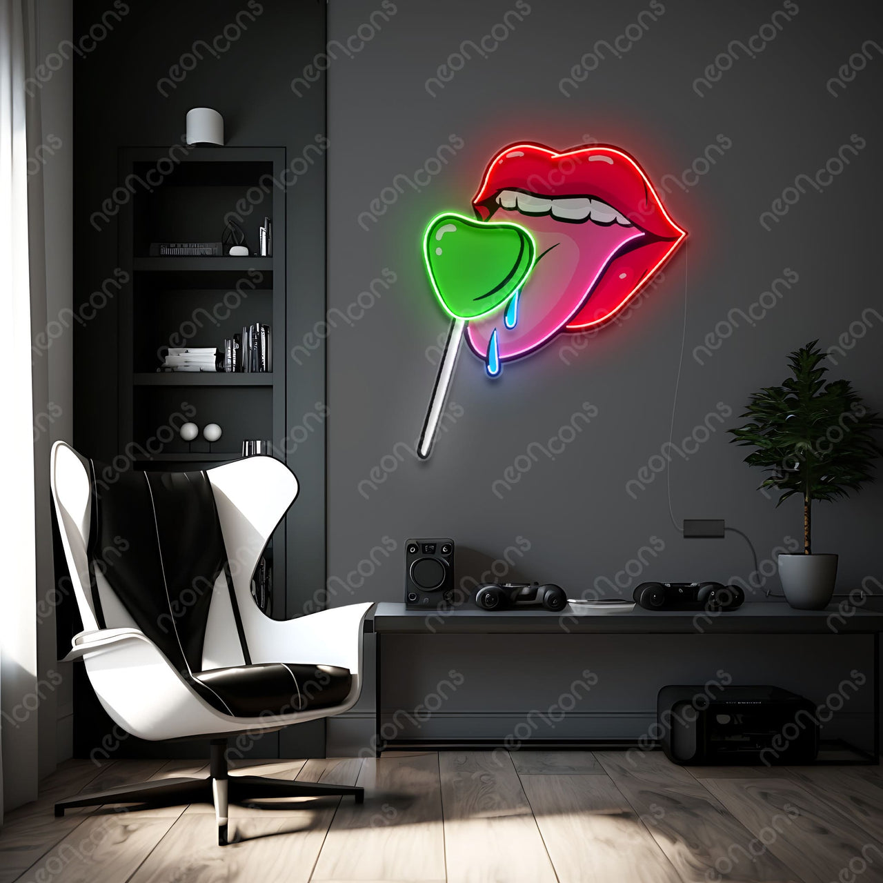 "Taste of Love" LED Neon x Print by Neon Icons