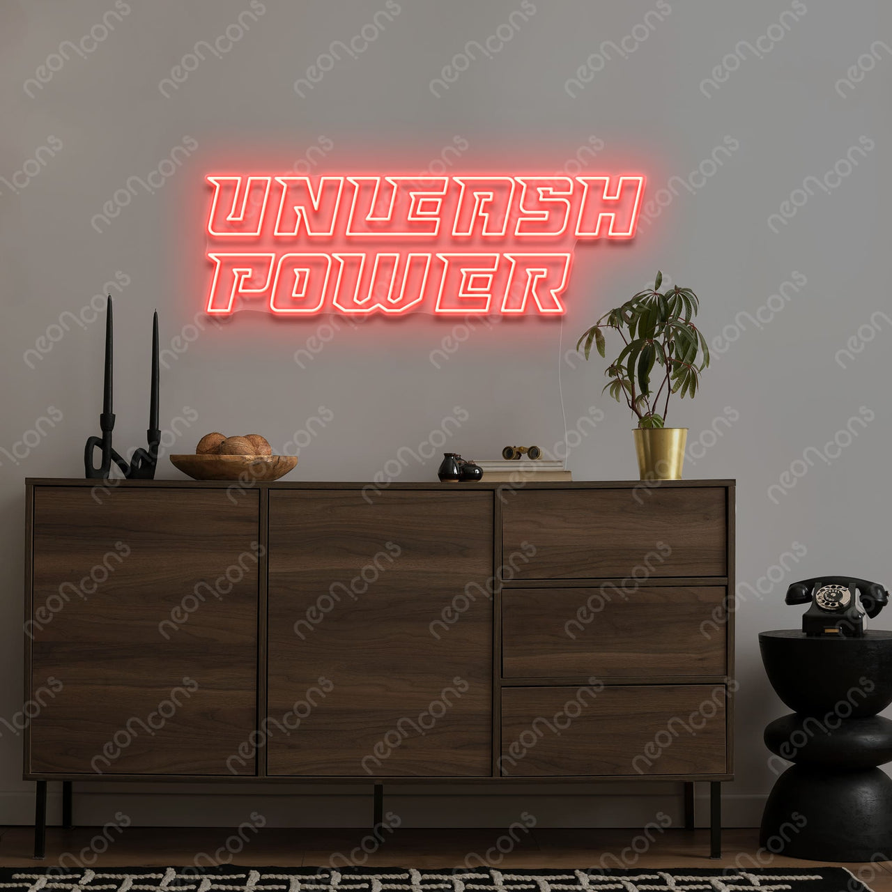 "Unleash Power" LED Neon by Neon Icons