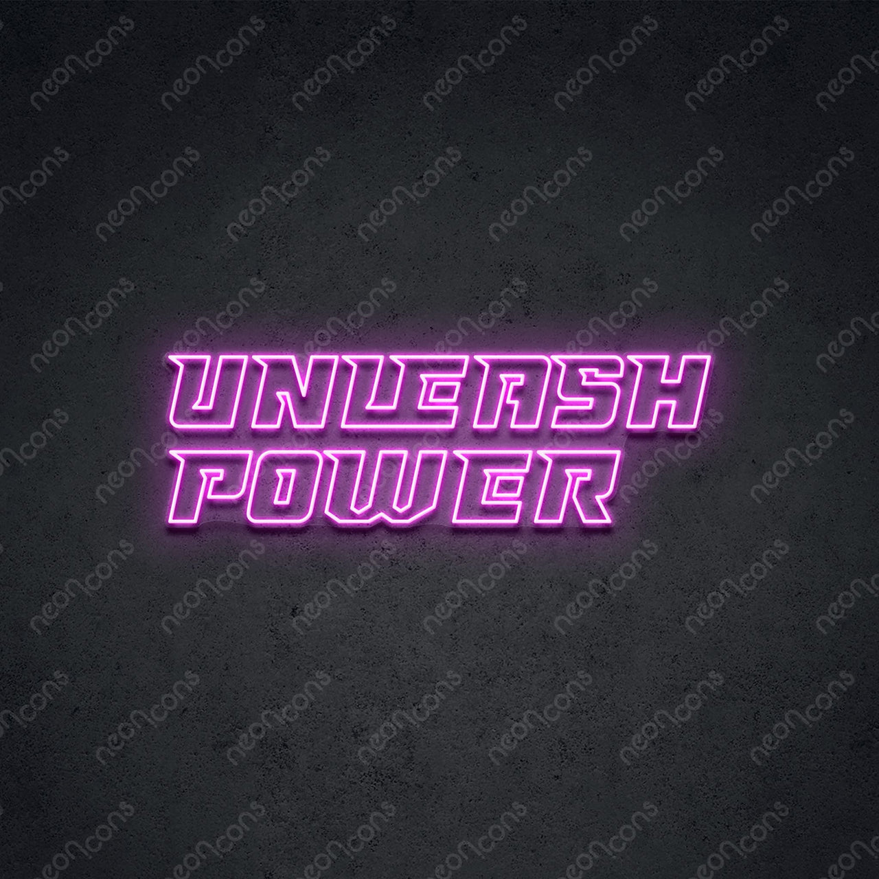 "Unleash Power" LED Neon 90cm (3ft) / Pink / LED Neon by Neon Icons