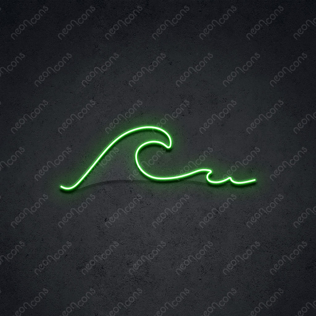 "Wavy" LED Neon 45cm (1.5ft) / Green / LED Neon by Neon Icons