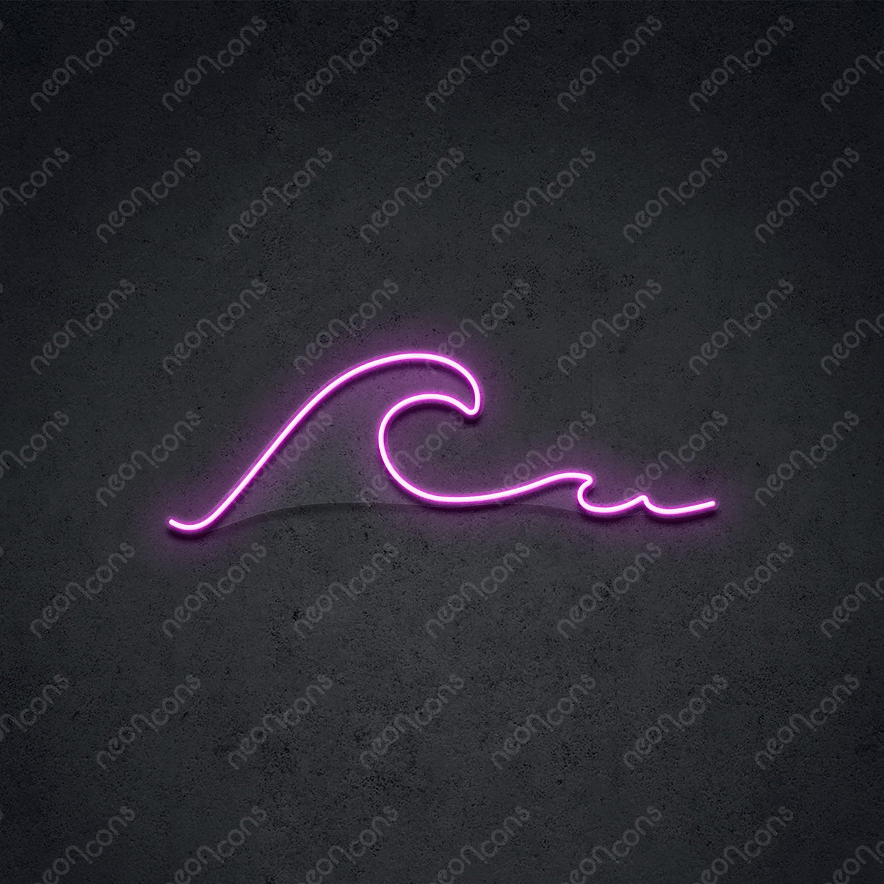 "Wavy" LED Neon 45cm (1.5ft) / Pink / LED Neon by Neon Icons