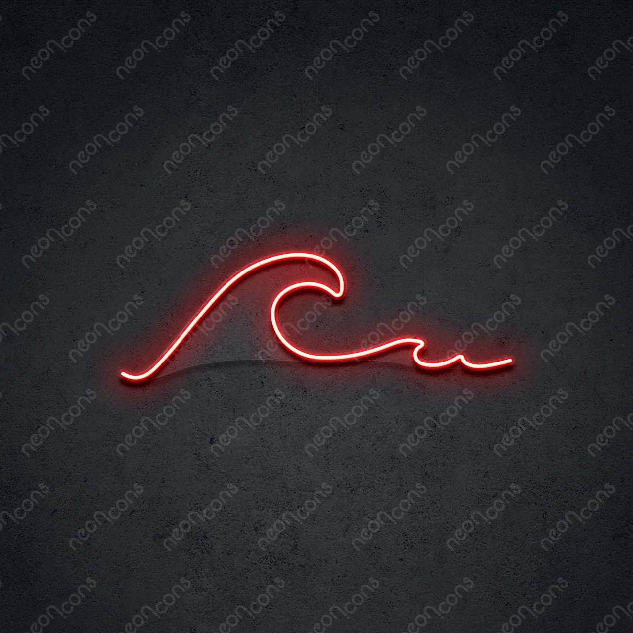 "Wavy" LED Neon 45cm (1.5ft) / Red / LED Neon by Neon Icons