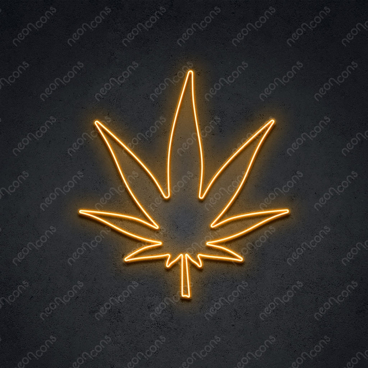 "Weed Based" LED Neon 60cm (2ft) / Orange / LED Neon by Neon Icons