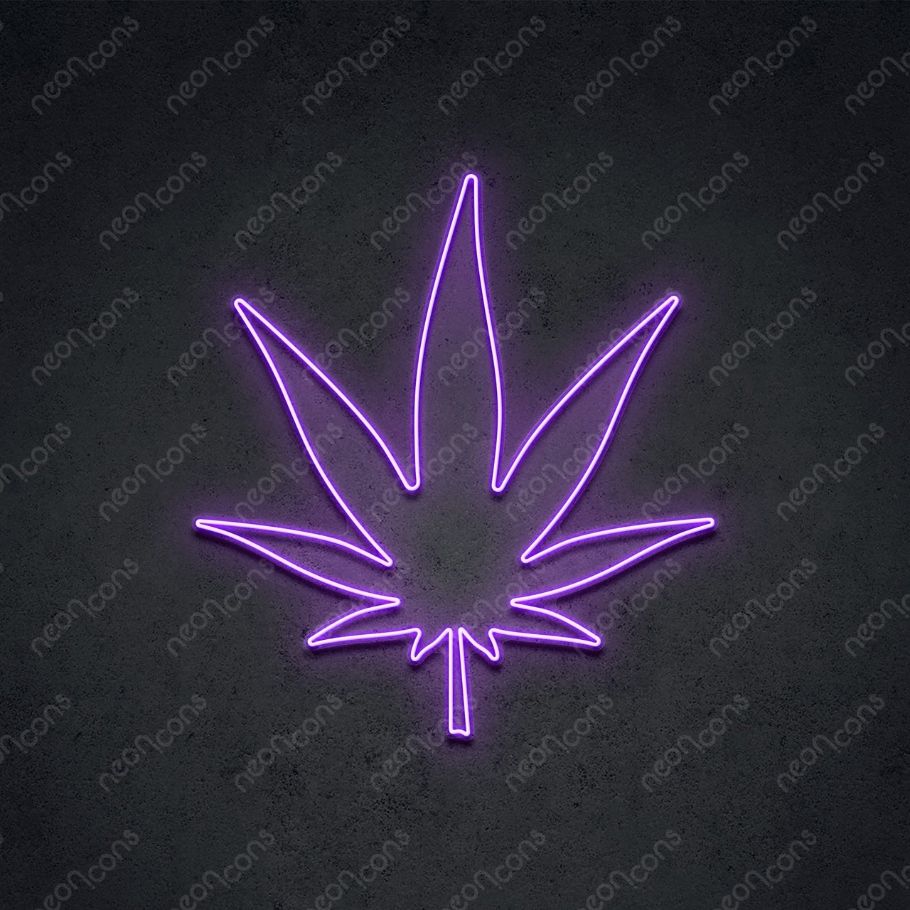 "Weed Based" LED Neon 60cm (2ft) / Purple / LED Neon by Neon Icons