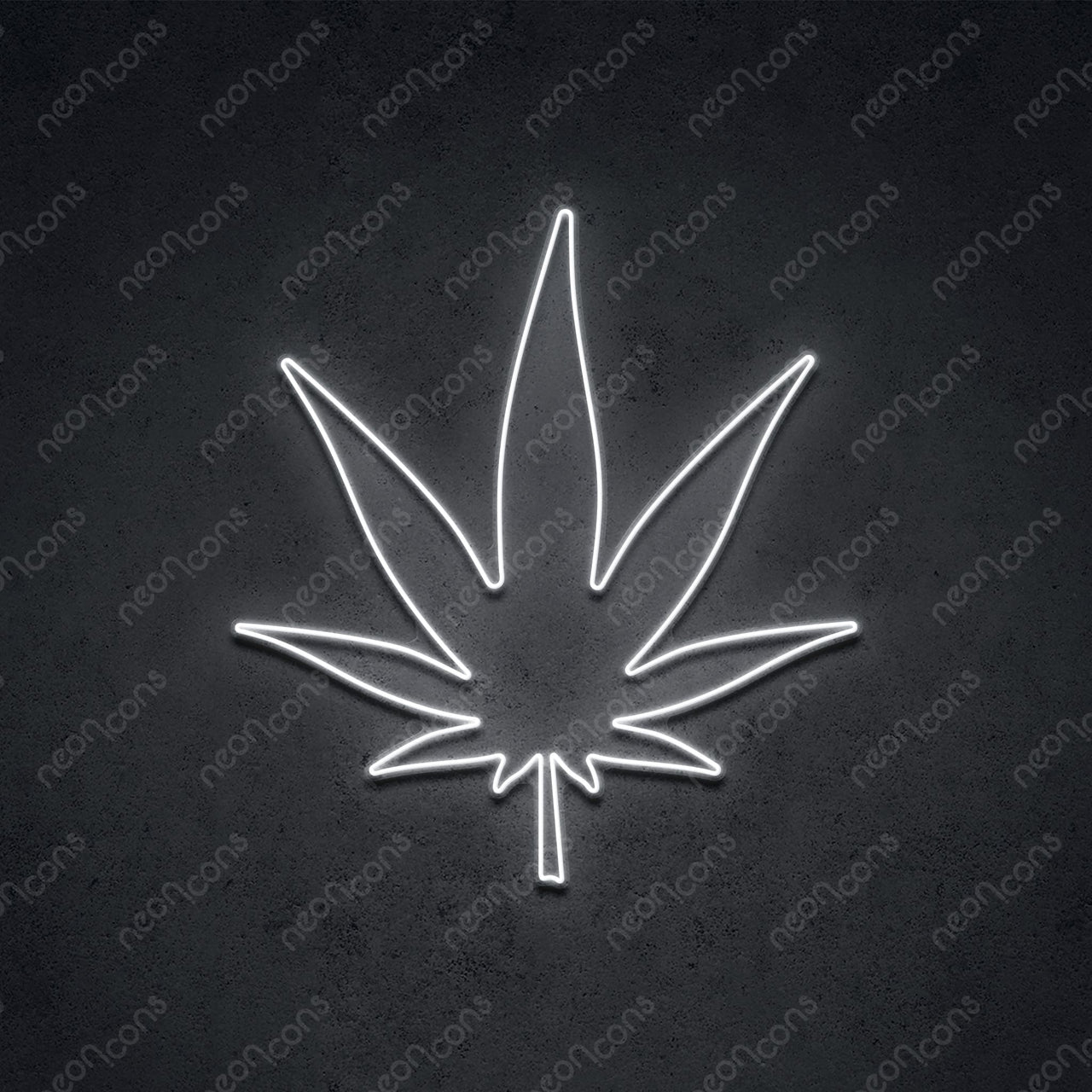 "Weed Based" LED Neon 60cm (2ft) / White / LED Neon by Neon Icons