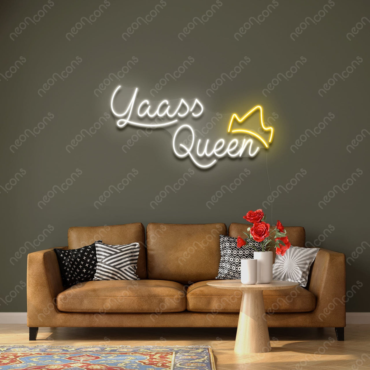 "Yaass Queen" LED Neon by Neon Icons