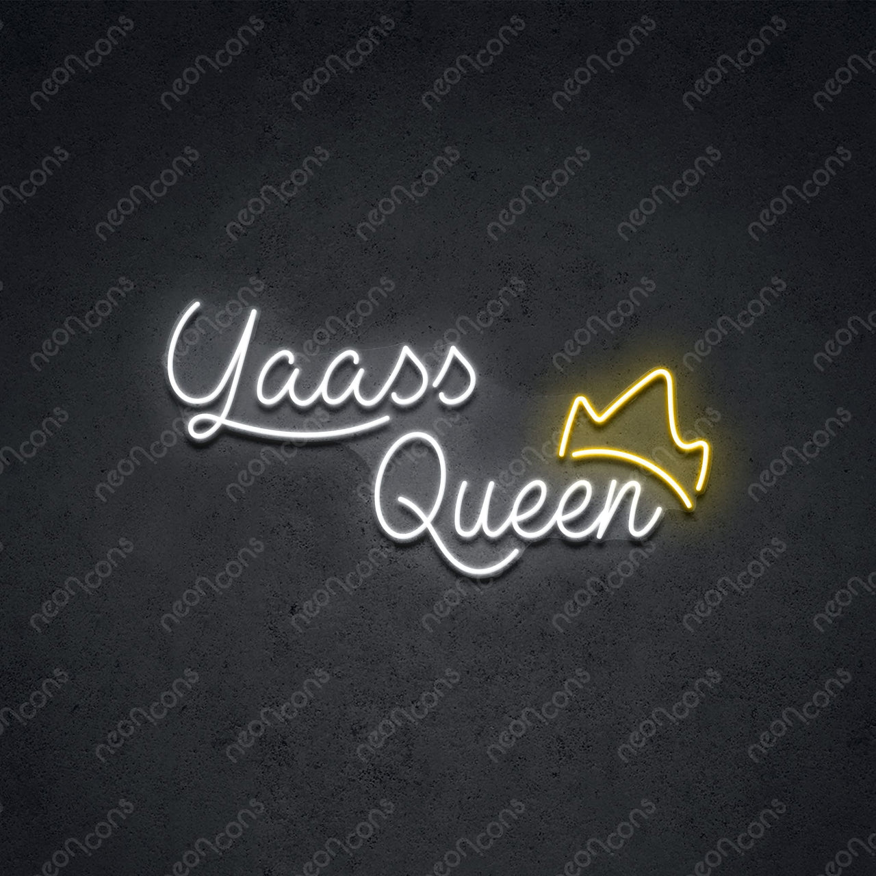 "Yaass Queen" LED Neon 45cm (1.5ft) / Yellow / LED Neon by Neon Icons