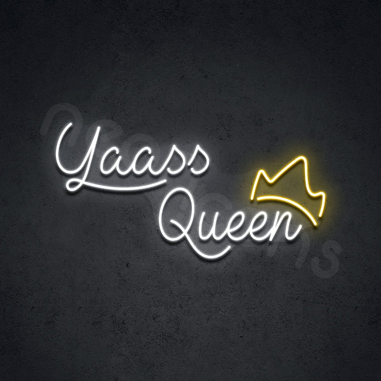 "Yaass Queen" Neon Sign by Neon Icons