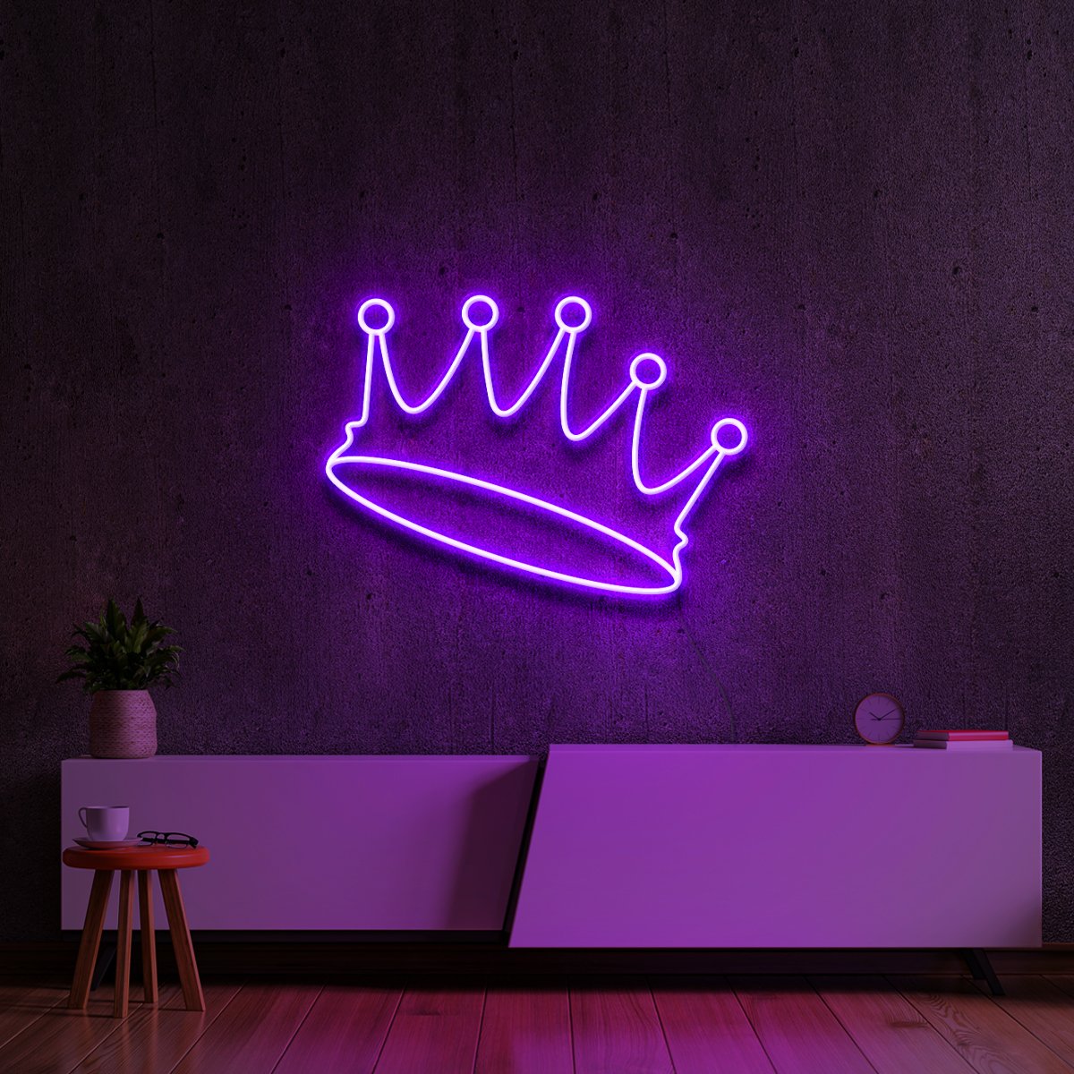 "A Crown Fit For A..." Neon Sign by Neon Icons